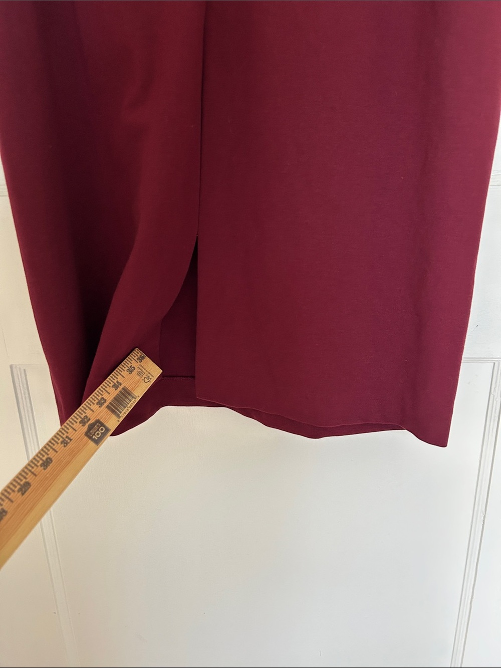 Lafayette 148 New York Burgundy Midi Pocketed Sheath Dress 18W - Picture 6 of 8